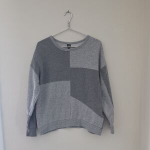 Wild Fable Gray Patchwork Women's Sweater